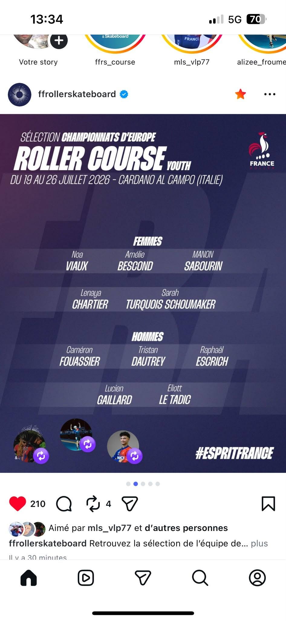 Sélection Jeunes F h