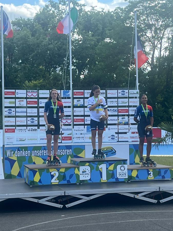 podium Mae 100m route