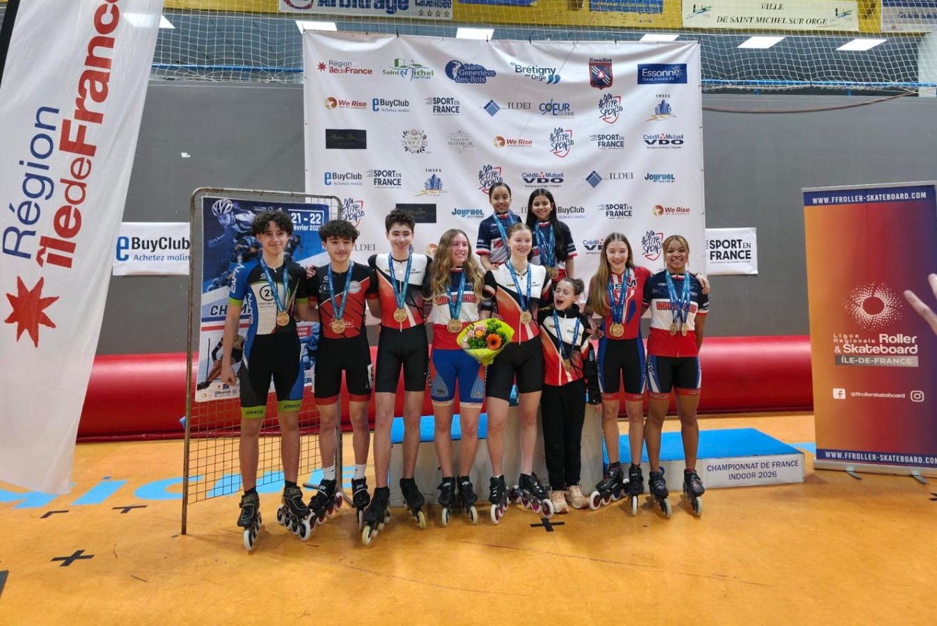 les médailles IDF_France indoor