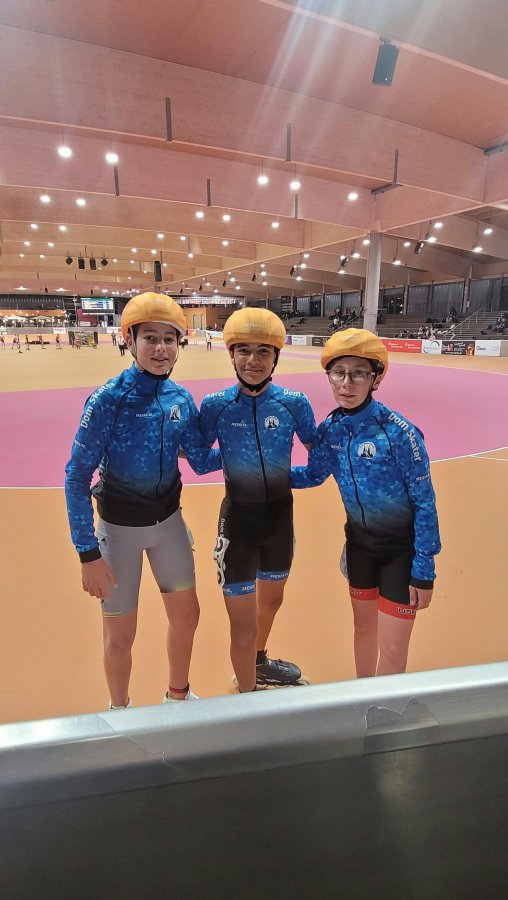 equipe relais Cadets avec coureurs Allemands