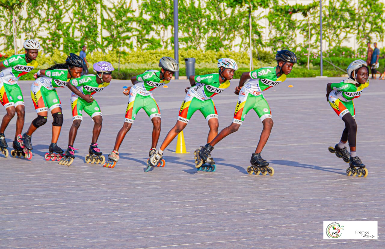 EQUIPE NATIONALE DE ROLLER DU BENIN - stage de perfectionnemt sur la piste du 14 au 23 août 2023