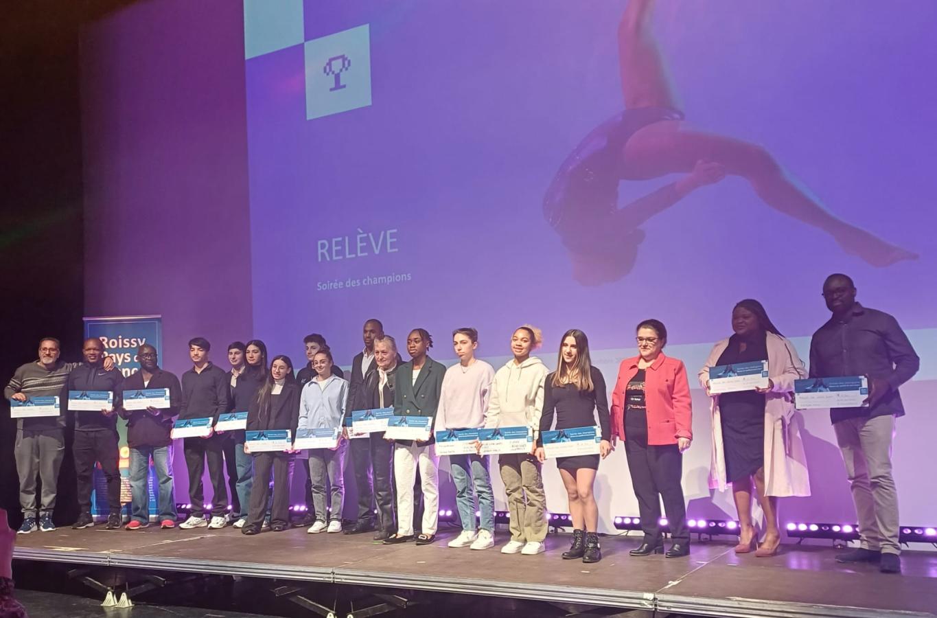 le groupe des récompensés